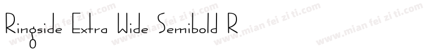 Ringside Extra Wide Semibold Regula字体转换 Ringside Extra Wide Semibold Regula字体转换